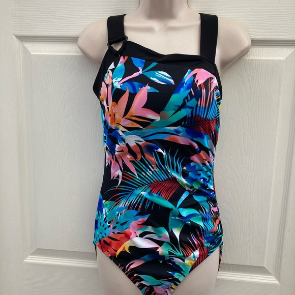 Aqua Green Swim Nwt Aqua Green One Piece Floral Swimwear Size